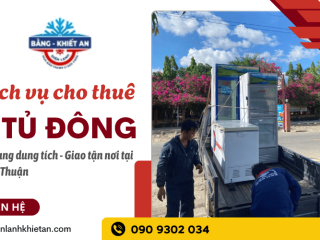 Cho thuê tủ đông Ninh Thuận giá tốt - Đa dạng dung tích, giao nhanh tận nơi